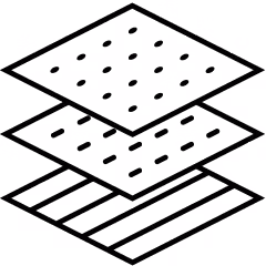 Multi-material adhesion icon