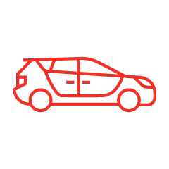 Auto icon red