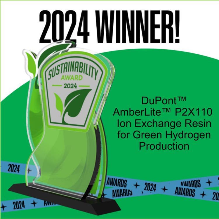 2024 Sustainability Product of the Year: Ion Exchange Resin for Green Hydrogen